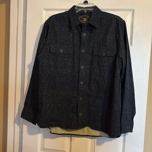 Freedom Foundry men’s blue long sleeve shirt jacket size large